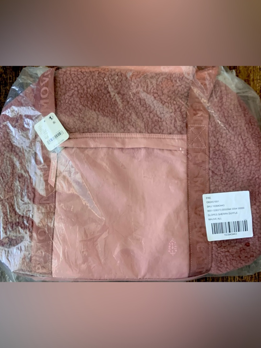 Free People Movement ~ Slopes Sherpa Duffle Bag ~ Gem ~ * NWT - Picture 2 of 8